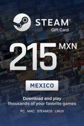 Steam Wallet $215 MXN Gift Card (MX) - Digital Code