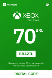 Xbox R$70 BRL Gift Card (BR) - Digital Code