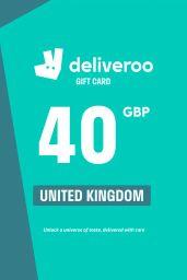 Deliveroo £40 GBP Gift Card (UK) - Digital Code