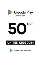 Google Play £50 GBP Gift Card (UK) - Digital Code