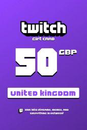 Twitch £50 GBP Gift Card (UK) - Digital Code