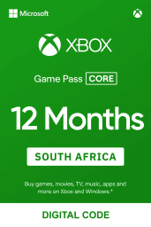 Xbox Game Pass Core 12 Months (ZA) - Xbox Live - Digital Code
