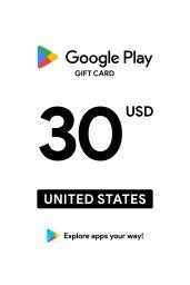 Google Play $30 USD Gift Card (US) - Digital Code