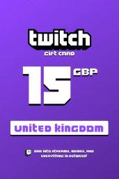 Twitch £15 GBP Gift Card (UK) - Digital Code