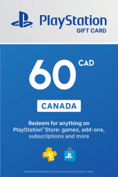 PlayStation Network Card 60 CAD (CA) PSN Key Canada