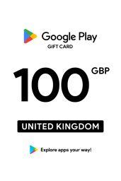 Google Play £100 GBP Gift Card (UK) - Digital Code