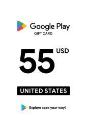 Google Play $55 USD Gift Card (US) - Digital Code