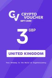 Crypto Voucher Bitcoin (BTC) 3 GBP Gift Card (UK) - Digital Code