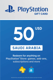 PlayStation Network Card 50 USD (SA) PSN Key Saudi Arabia