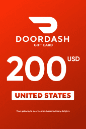 DoorDash $200 USD Gift Card (US) - Digital Code