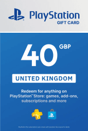 PlayStation Store £40 GBP Gift Card (UK) - Digital Code