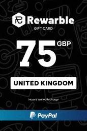Rewarble Paypal £75 GBP Gift Card (UK) - Rewarble - Digital Code
