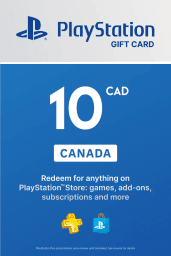 PlayStation Network Card 10 CAD (CA) PSN Key Canada