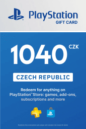 PlayStation Network Card 1040 CZK (CZ) PSN Key Czech Republic