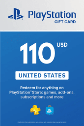 PlayStation Store $110 USD Gift Card (US) - Digital Code