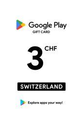 Google Play 3 CHF Gift Card (CH) - Digital Code