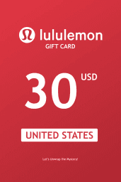 Lululemon $30 USD Gift Card (US) - Digital Code