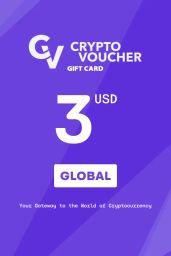 Crypto Voucher Bitcoin (BTC) 3 USD Gift Card - Digital Code