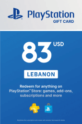 PlayStation Network Card 83 USD (LB) PSN Key Lebanon