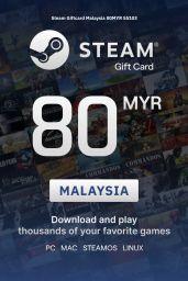 Steam Wallet 80 MYR Gift Card (MY) - Digital Code