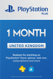 PlayStation Plus 1 Month Membership (UK) - PSN - Digital Code
