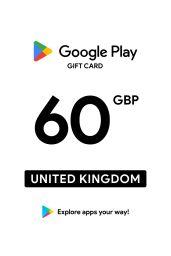 Google Play £60 GBP Gift Card (UK) - Digital Code
