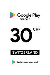Google Play 30 CHF Gift Card (CH) - Digital Code