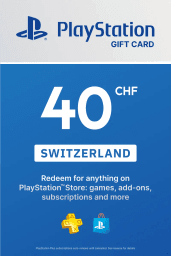 PlayStation Network Card 40 CHF (CH) PSN Key Switzerland