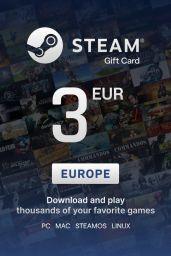 Steam Wallet €3 EUR Gift Card (EU) - Digital Code