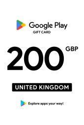 Google Play £200 GBP Gift Card (UK) - Digital Code