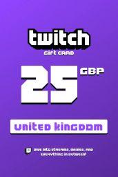 Twitch £25 GBP Gift Card (UK) - Digital Code