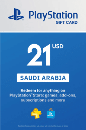 PlayStation Network Card 21 USD (SA) PSN Key Saudi Arabia