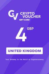 Crypto Voucher Bitcoin (BTC) 4 GBP Gift Card (UK) - Digital Code