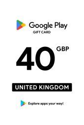 Google Play £40 GBP Gift Card (UK) - Digital Code