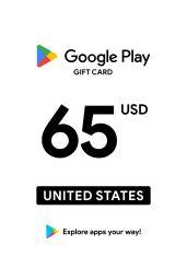 Google Play $65 USD Gift Card (US) - Digital Code