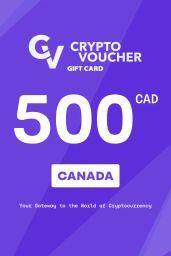 Crypto Voucher Bitcoin (BTC) $500 CAD Gift Card (CA) - Digital Code