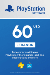 PlayStation Network Card 60 USD (LB) PSN Key Lebanon