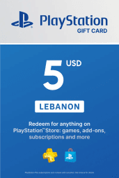 PlayStation Network Card 5 USD (LB) PSN Key Lebanon