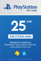 PlayStation Network Card 25 CHF (CH) PSN Key Switzerland