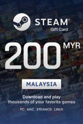 Steam Wallet 200 MYR Gift Card (MY) - Digital Code