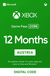 Xbox Game Pass Core 12 Months (AT) - Xbox Live - Digital Code