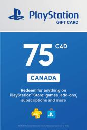 PlayStation Network Card 75 CAD (CA) PSN Key Canada