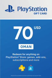 PlayStation Network Card 70 USD (OM) PSN Key Oman