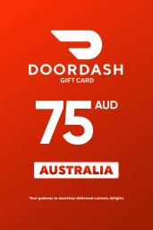 DoorDash $75 AUD Gift Card (AU) - Digital Code