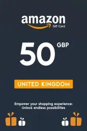 Amazon £50 GBP Gift Card (UK) - Digital Code