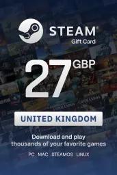 Steam Wallet £27 GBP Gift Card (UK) - Digital Code