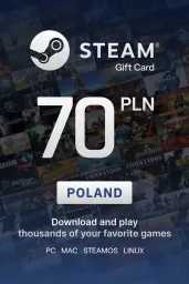 Product Image - Steam Wallet zł70 PLN Gift Card (PL) - Digital Code