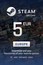 Steam Wallet €5 EUR Gift Card (EU) - Digital Code