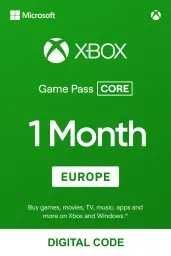 Product Image - Xbox Game Pass Core 1 Month (EU) - Xbox Live - Digital Code