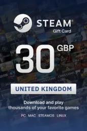 Steam Wallet £30 GBP Gift Card (UK) - Digital Code